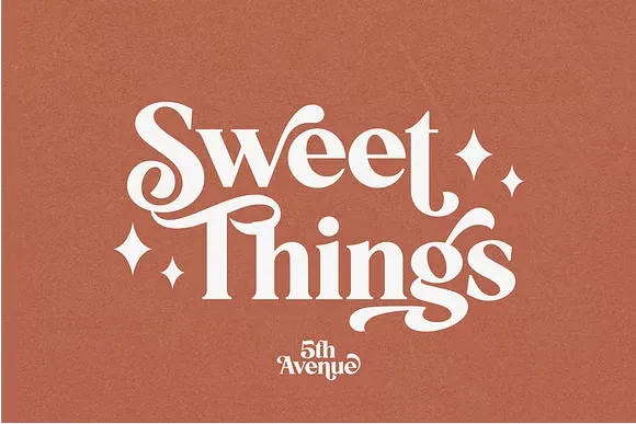 5th Avenue Font preview 3 – Serif Fonts font sample
