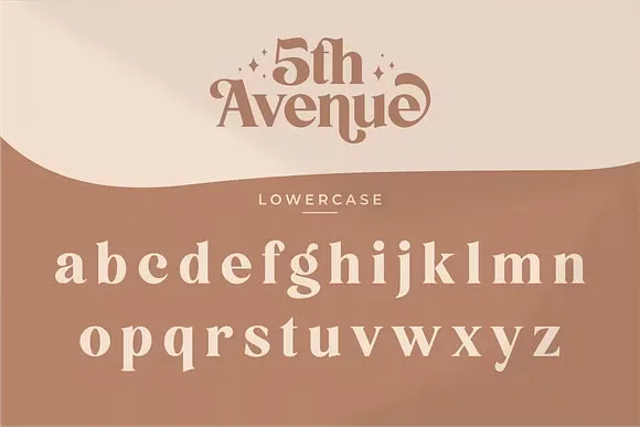 5th Avenue Font preview 6 – Serif Fonts font sample