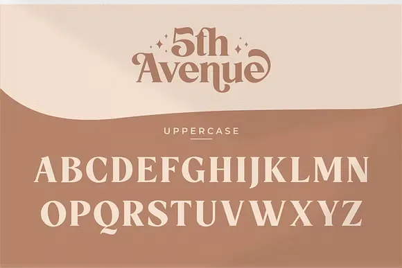 5th Avenue Font preview 7 – Serif Fonts font sample