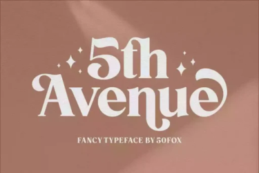 5th Avenue Font free download – Serif font preview
