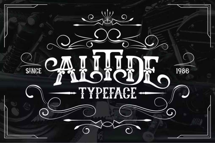 ALITIDE Typeface Font free download preview 4 – Serif Fonts font