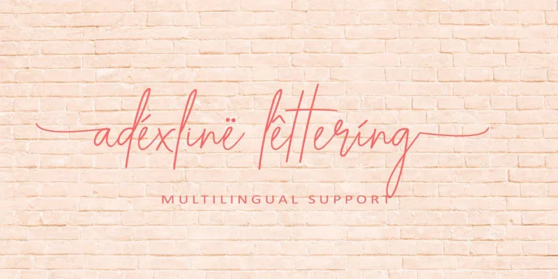 Adexline Lettering Font preview 4 – Font Family font sample