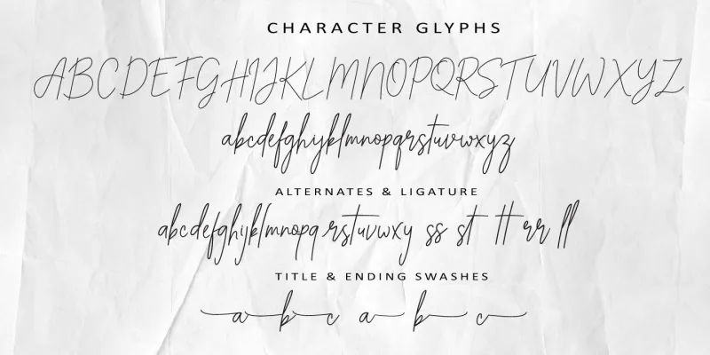 Adexline Lettering Font preview 5 – Font Family font sample