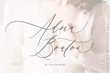 Adora Bouton Font free download – Branding font preview