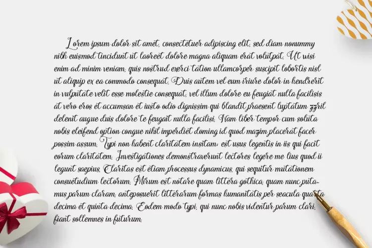 Adorabelle Elegant Wdding Font preview 2 – Script And Handwritten font sample