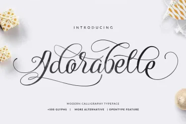 Adorabelle Elegant Wdding Font free download – Script And Handwritten preview