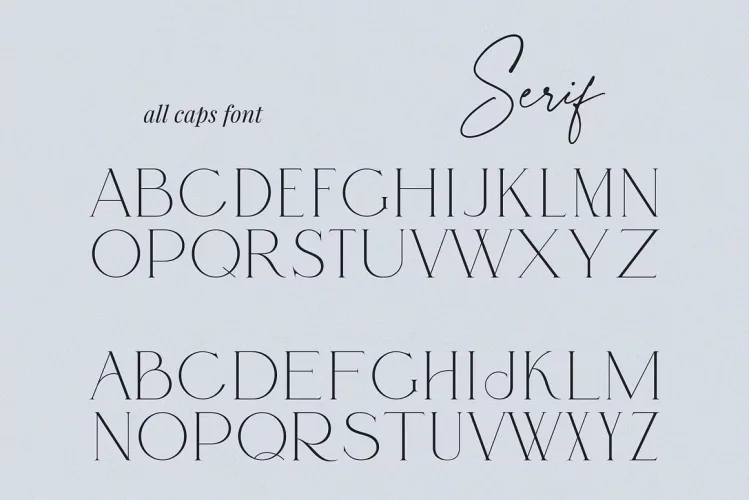 Adorn Story Font preview 6 – Serif Fonts font sample
