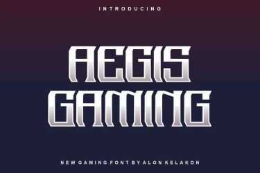 Aegis Gaming Font free download – Aegis Gaming Font font preview