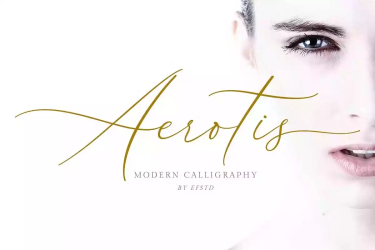 Aerotis Font free download – Calligraphy font preview