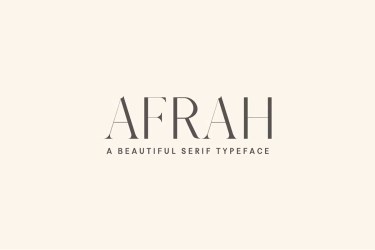 Afrah Font free download – Branding font preview