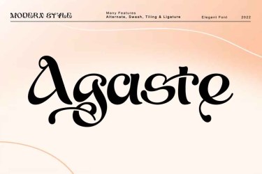 Agaste Font free download – Branding font preview