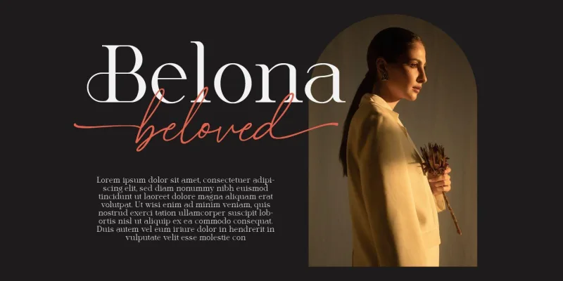 Alcantera Font Duo preview 1 – Serif Fonts font sample
