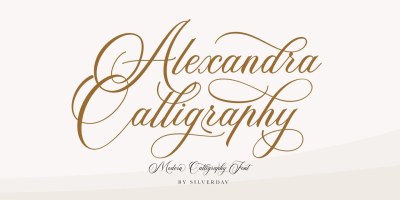 Alexandra Calligraphy Font free download – Calligraphy font preview