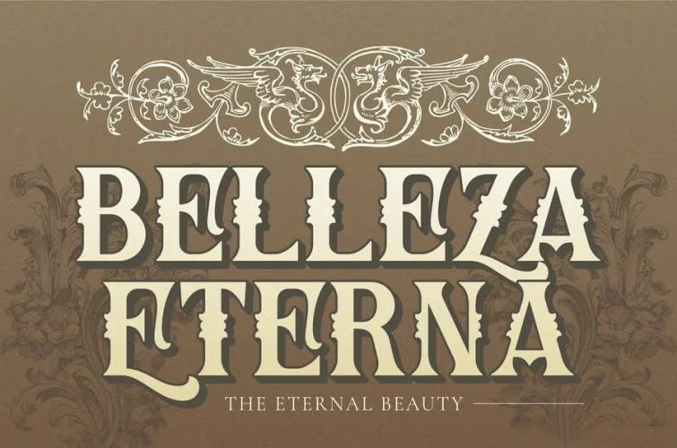 Alhambra Font preview 2 – Display Fonts font sample