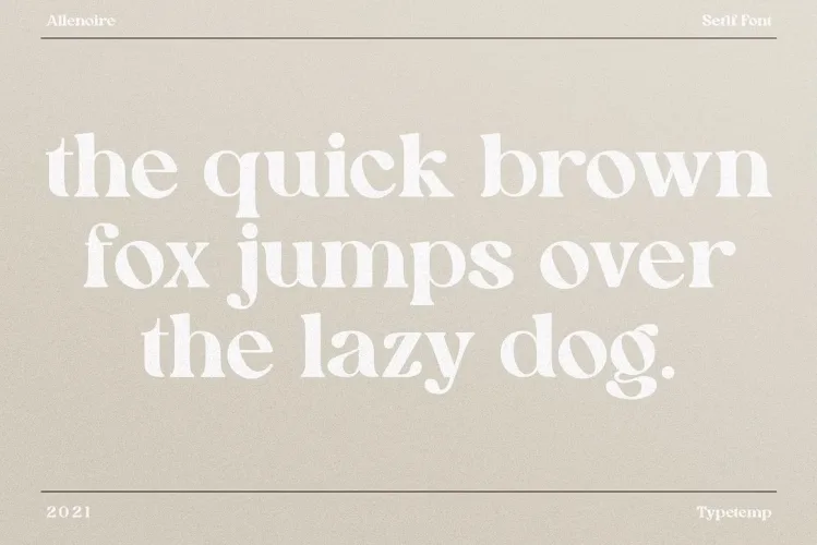 Allenoire Font preview 9 – Serif Fonts font sample