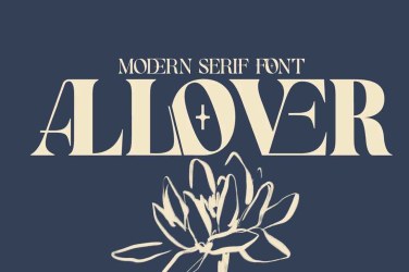 Allover Modern Font free download – Elegant font preview