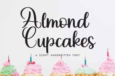 Almond Cupcakes Font free download – Branding font preview