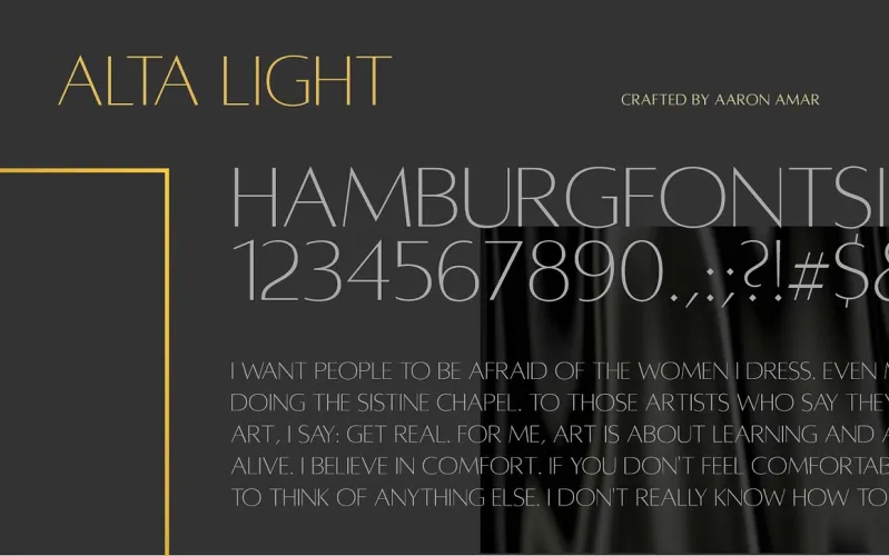 Alta Font preview 3 – Serif Fonts font sample