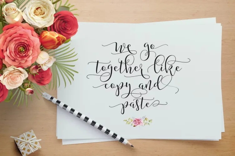 Amberlight Font preview 4 – Script And Handwritten font sample