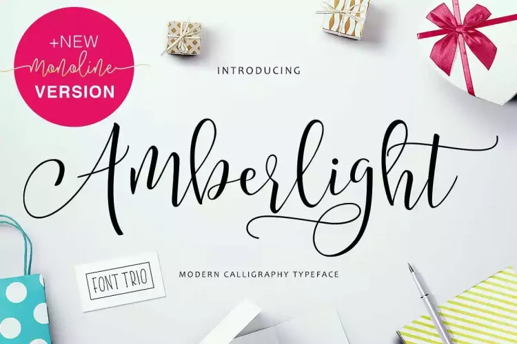 Amberlight Font preview 7 – Script And Handwritten font sample