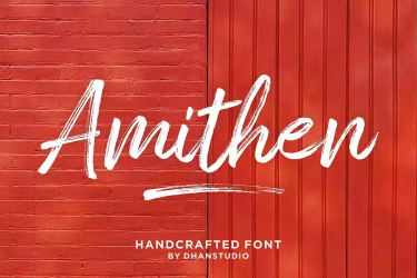 Amithen Font free download – Branding font preview