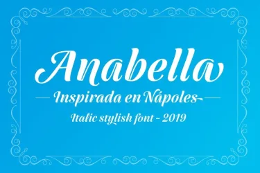 Anabella Italic Font free download – Script And Handwritten preview