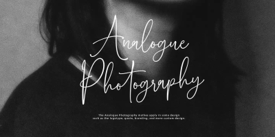 Analogue Photography Font free download – Branding font preview