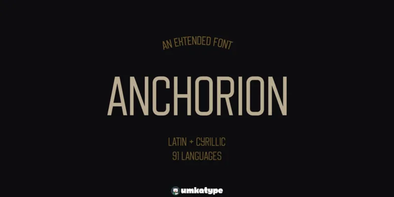 Anchorion Font preview 9 – Modern Fonts font sample