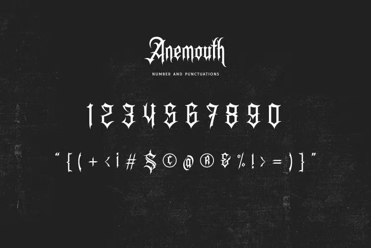 Anemouth Font preview 7 – Decorative Fonts font sample
