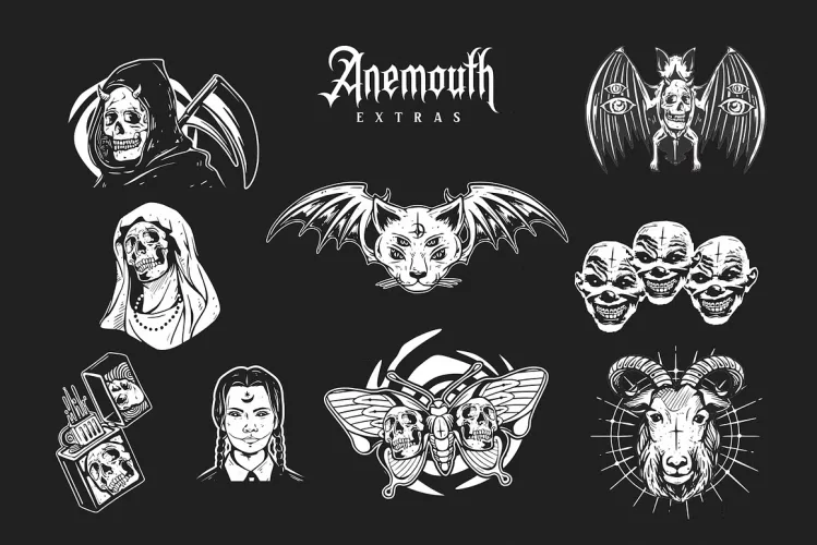Anemouth Font preview 9 – Decorative Fonts font sample