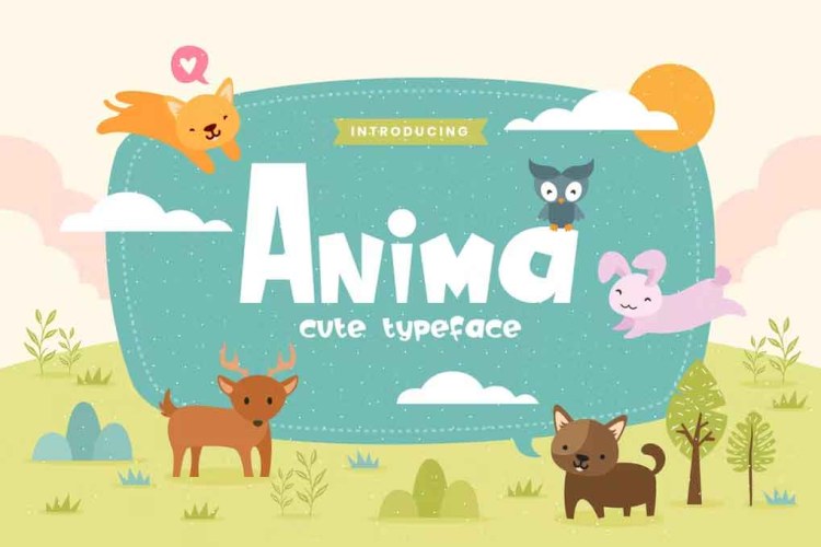 Anima Fun Children Typeface Font free download preview 4 – Sans Serif Fonts font