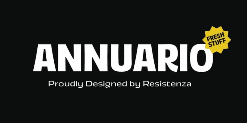 Annuario Font Family preview 7 – Sans Serif Fonts font sample