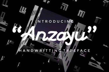 Anzayu Handwritting Font free download – Packaging font preview