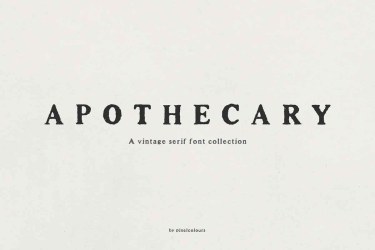 Apothecary Font free download – Packaging font preview