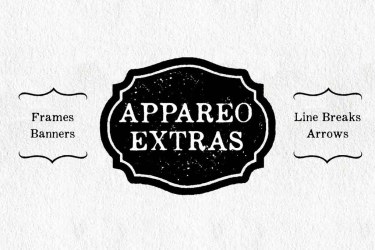 Appareo Extras Font free download – Serif font preview