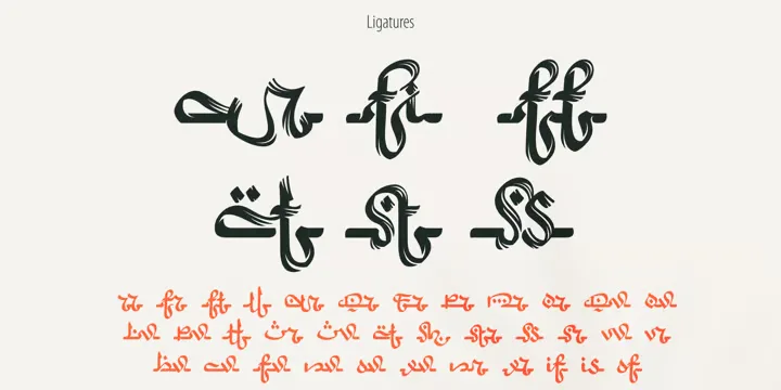 Arabic Script Font Family preview 6 – Arabic Font font sample