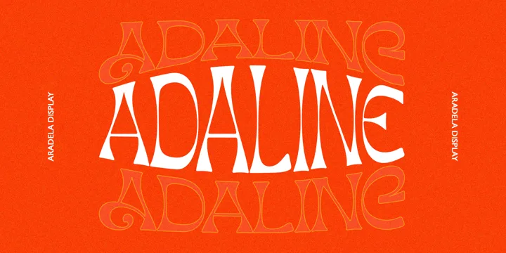 Aradela Display Font preview 2 – Display Fonts font sample
