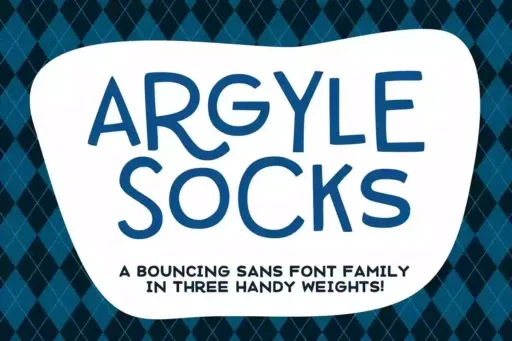 Argyle Socks Font preview 5 – Sans Serif Fonts font sample