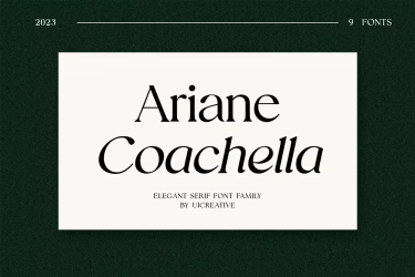 Ariane Coachella Elegant Serif Font free download – Elegant font preview