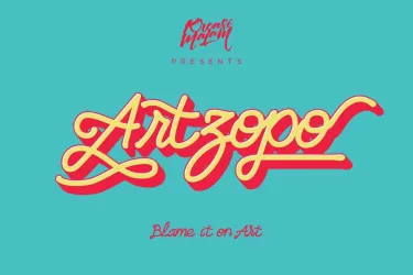 Artzopo Font free download – Script And Handwritten preview