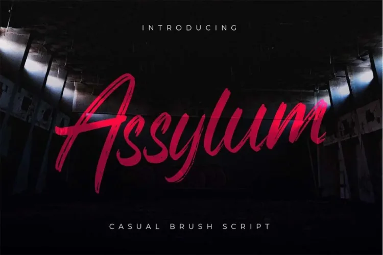 Assylum Font preview 4 – Script And Handwritten font sample