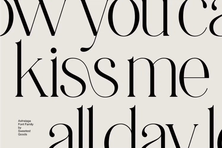 Astralaga Font preview 2 – Serif Fonts font sample