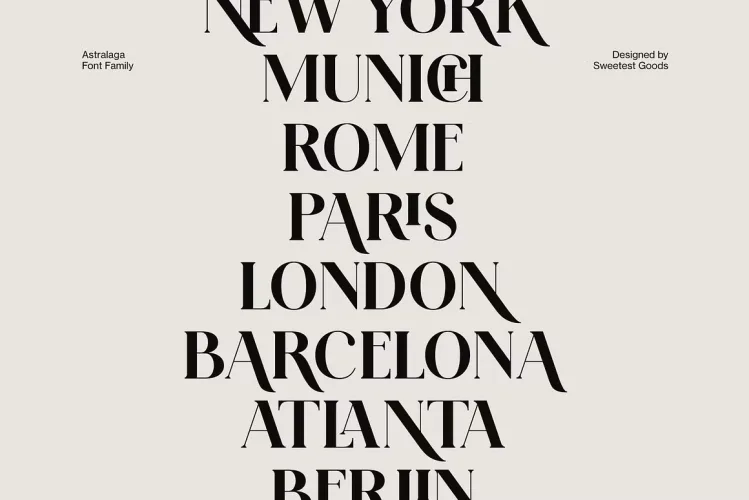 Astralaga Font preview 8 – Serif Fonts font sample