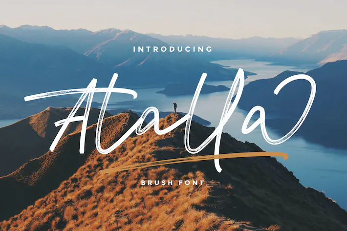 Atalla Font free download preview 5 – Brush Fonts font