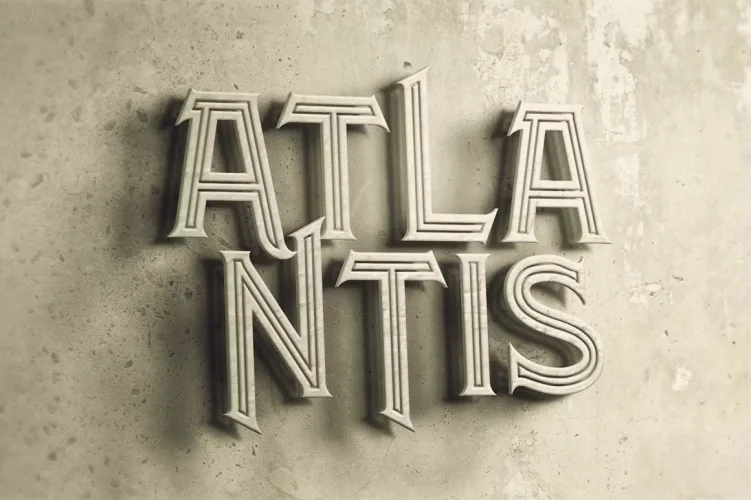 Atlantis Font preview 4 – Display Fonts font sample