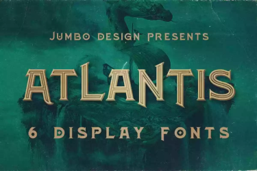 Atlantis Font free download – Retro font preview