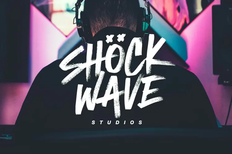 Atomic Marker Font preview 1 – Brush Fonts font sample