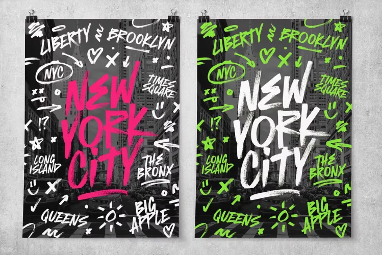 Atomic Marker Font preview 5 – Brush Fonts font sample