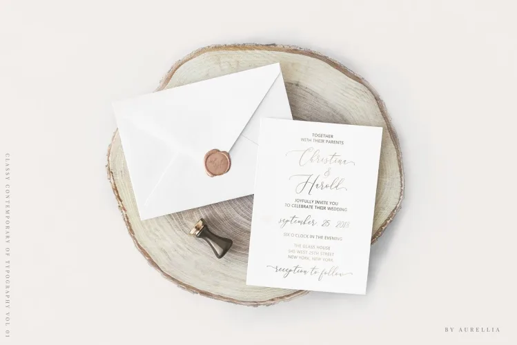 Aurellia Font preview 2 – Script And Handwritten font sample