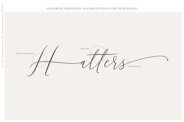 Aurellia Font preview 3 – Script And Handwritten font sample